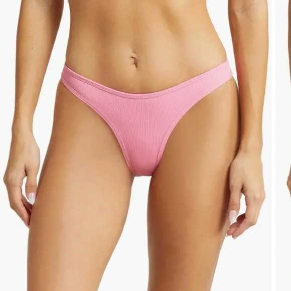 L*Space Guava/pink Whiplash Bitsy Cut  Bikini Bottom Separate (Size XS) - Picture 2 of 6